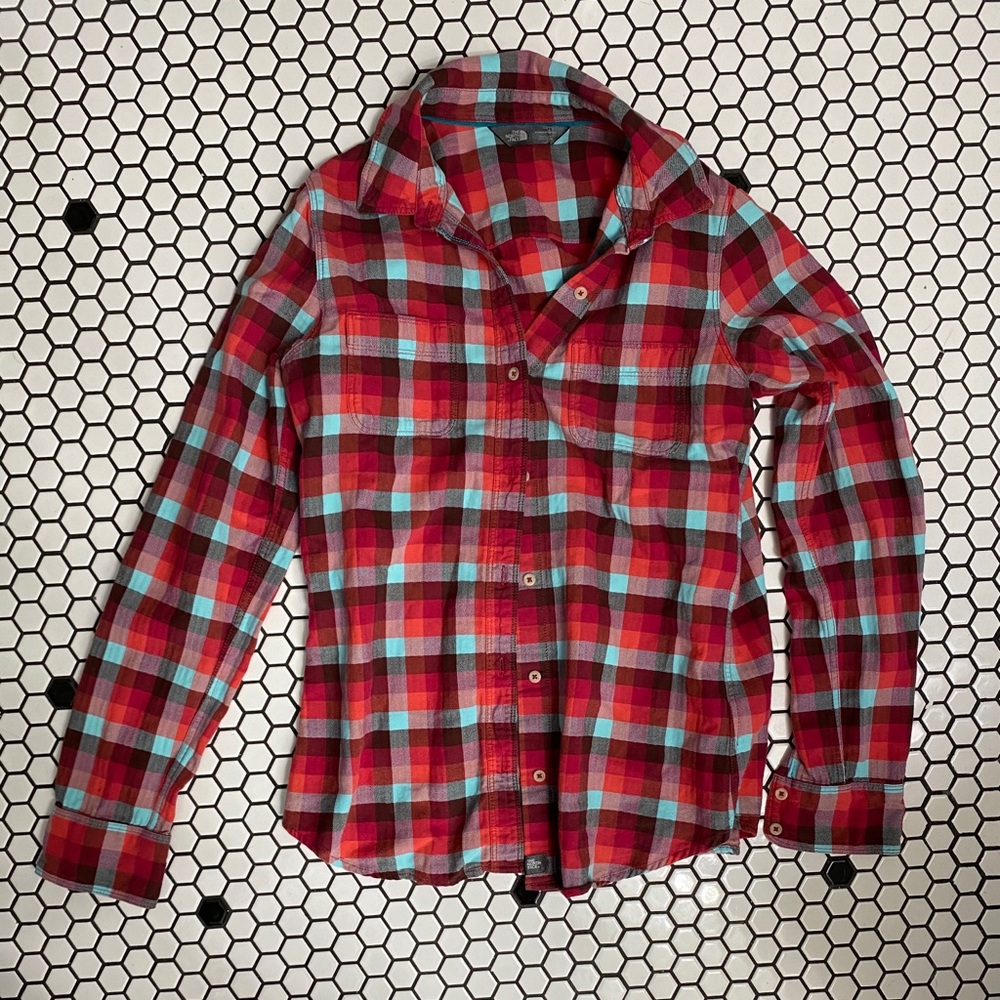The North face button down shirt size small